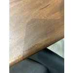 Brown solid wood desk (paul) with cosmetic defect
