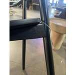 Black solid wood chair (angelina) with beauty defect.