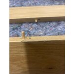 Light brown console table (zumi) defective