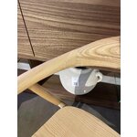 Light brown solid wood chair (angelina) with beauty defect