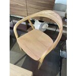 Light brown solid wood chair (angelina) with beauty defect