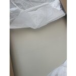 Светло-серый дизайнерский журнальный столик (пьетра) с недостатками красоты