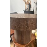 Tumši brūns apaļš kafijas galdiņš Malung (Venture Design)
