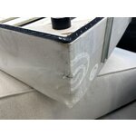 Beige samettinen sänky (lennon) 160x200