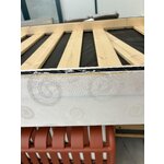 Beige samettinen sänky (lennon) 160x200