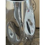 Silver flower vase (mirror) with cosmetic flaws