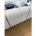 White bouclé corner sofa (sofia) 277x185 with a cosmetic flaw