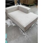 Light beige lounge chair/corner module (lennon) with cosmetic defect
