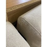 Vaalean beige modulaarinen kulmasohva (melva) 319x195 kosmeettisilla vioilla.