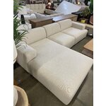 Vaalean beige modulaarinen kulmasohva (melva) 319x195 kosmeettisilla vioilla.