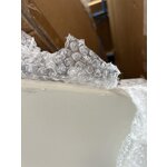 Обеденный стол особой формы (Sahra) светло-бежевого цвета, диаметр 140 см