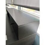 Dark gray desk (lias) with cosmetic flaws.