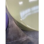 Light green designer coffee table (gigi) with cosmetic flaws.