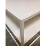 Metal white coffee table (actona) hall sample, strong beauty flaws