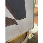Painting brown shapes (agave) 60x80 with a beauty flaw