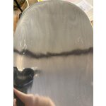 Decorative tray with footed sapoto (gejst) with imperfections