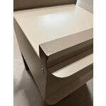 Bedside table in ramie (ww) with cosmetic flaws
