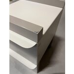 Bedside table in ramie (ww) with cosmetic flaws