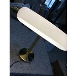 Gold and white design LED table lamp (tate) with cosmetic flaws.