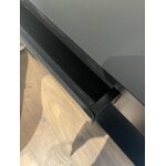 Musta massiivipuinen konsolipöytä ditti (ellos) kauneusvirheillä