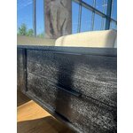 Black solid wood cabinet (luca) with cosmetic defect
