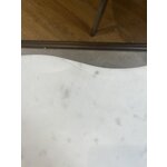 White and brown marble coffee table (naruto) with a cosmetic flaw.