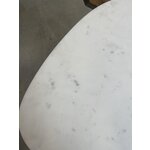 White and brown marble coffee table (naruto) with a cosmetic flaw.