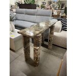 Marble console table (disa) with cosmetic flaws.