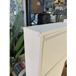 Beige shoe cabinet caruso (rough design) with cosmetic flaws