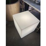 Cubo (slide) table lamp with cosmetic flaws.