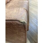 Ruda odinė sofa (hunter) 264 cm su kosmetiniais defektais.