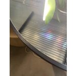 Sienas spogulis ar melnu rāmi (austrumi) d=55 ar skaistuma trūkumu