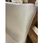 Balts un zelta buklē auduma krēsls (tess)