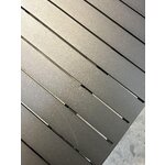 Pilkas išskleidžiamas sodo valgomojo stalas kiplin (bizzotto) 100x180-240