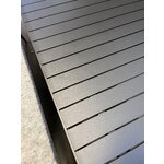 Pilkas išskleidžiamas sodo valgomojo stalas kiplin (bizzotto) 100x180-240