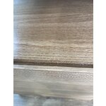 Light brown solid wood chest of drawers (libby) with cosmetic flaws