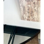 Настенное зеркало в черной металлической раме (Oiva) 40x95 с косметическими дефектами