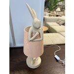Table lamp rabbit (rough design) with cosmetic flaws.