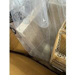 Bright small round coffee table (Marisa) with a cosmetic flaw