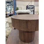 Dark Brown Round Coffee Table Malung (Venture Design)