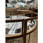 Golden serving trolley emilia (rough design) broken
