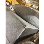 Pilka kampinė sofa-lova (Luna)