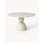 Light beige round dining table (saffron)