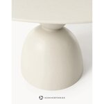 Vaaleanbeige erikoismuotoiltu ruokapöytä (sahrami) halkaisija 140 cm