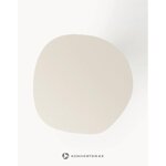 Vaaleanbeige erikoismuotoiltu ruokapöytä (sahrami) halkaisija 140 cm