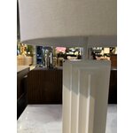 White designer floor lamp (luomo) with a cosmetic flaw