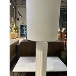 White designer floor lamp (luomo) with a cosmetic flaw