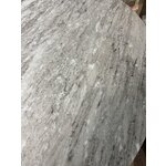 Dizaina pusdienu galds ar marmora virsmu (abby) d=120 ar skaistuma trūkumu