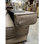 Tummanbeige sänky liinavaatelaatikolla (lennon) 200x200, kosmeettisilla virheillä.