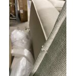 Light beige corner 2-part modular sofa (Lennon) 238cm with blemishes.